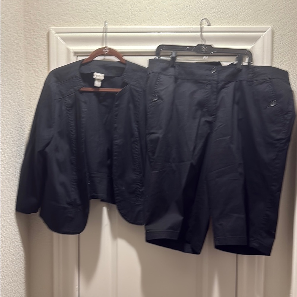 Black Blazer and short set